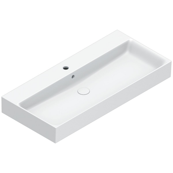 Catalano Premium 1000x470 Basin With Taphole Gloss White 0221001001