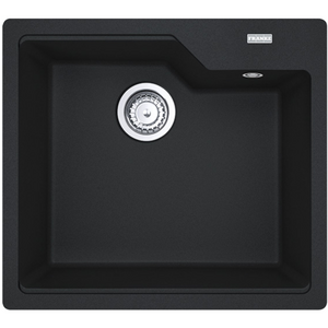 Franke Urban Fragranite 560mm Single Bowl Topmount Sink Onyx