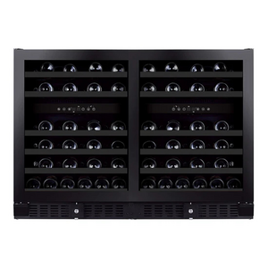 Grand Cru 96 Bottle Multi Zone Wine Fridges Black