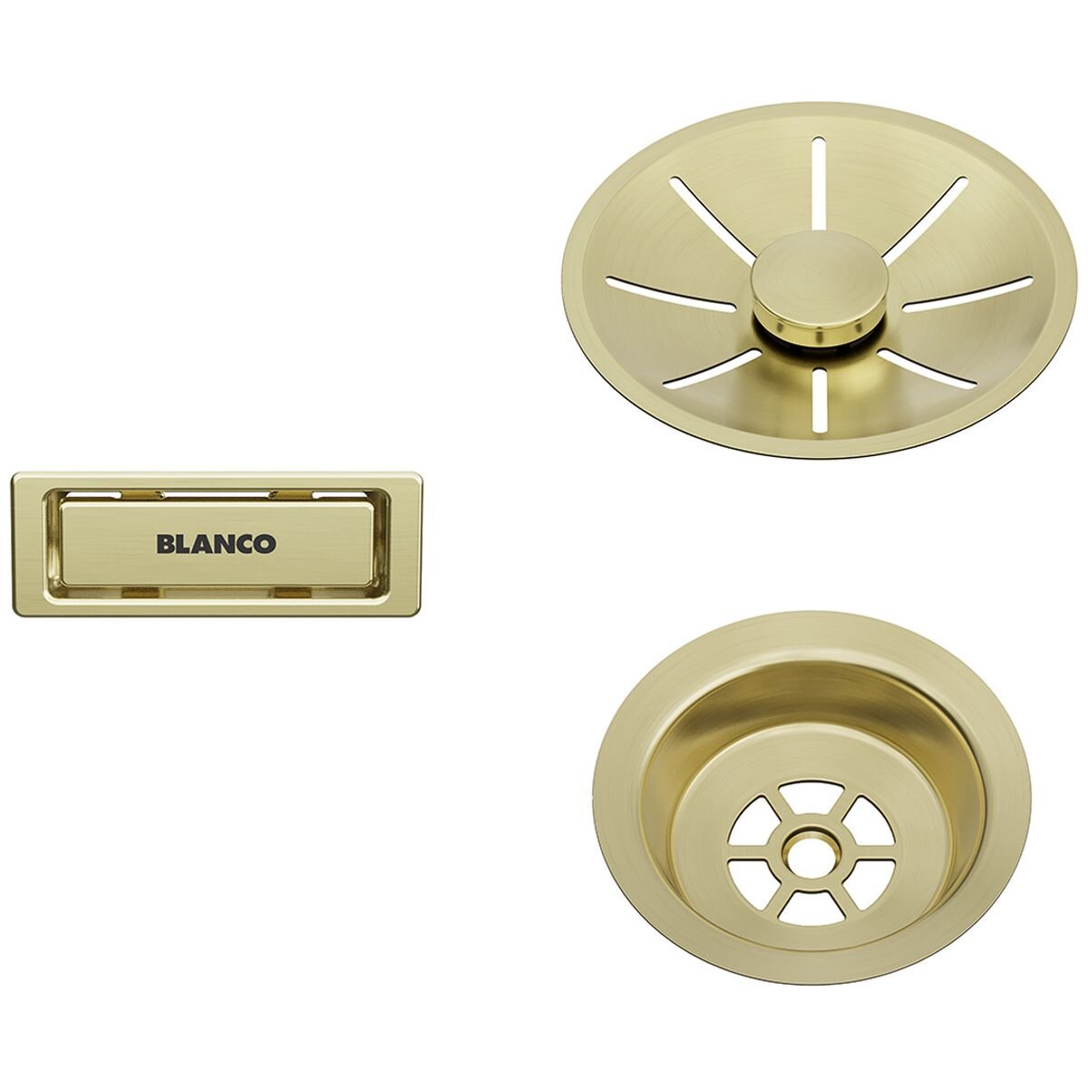 Blanco InFino Waste Kit for Single Bowl Satin Gold 203476