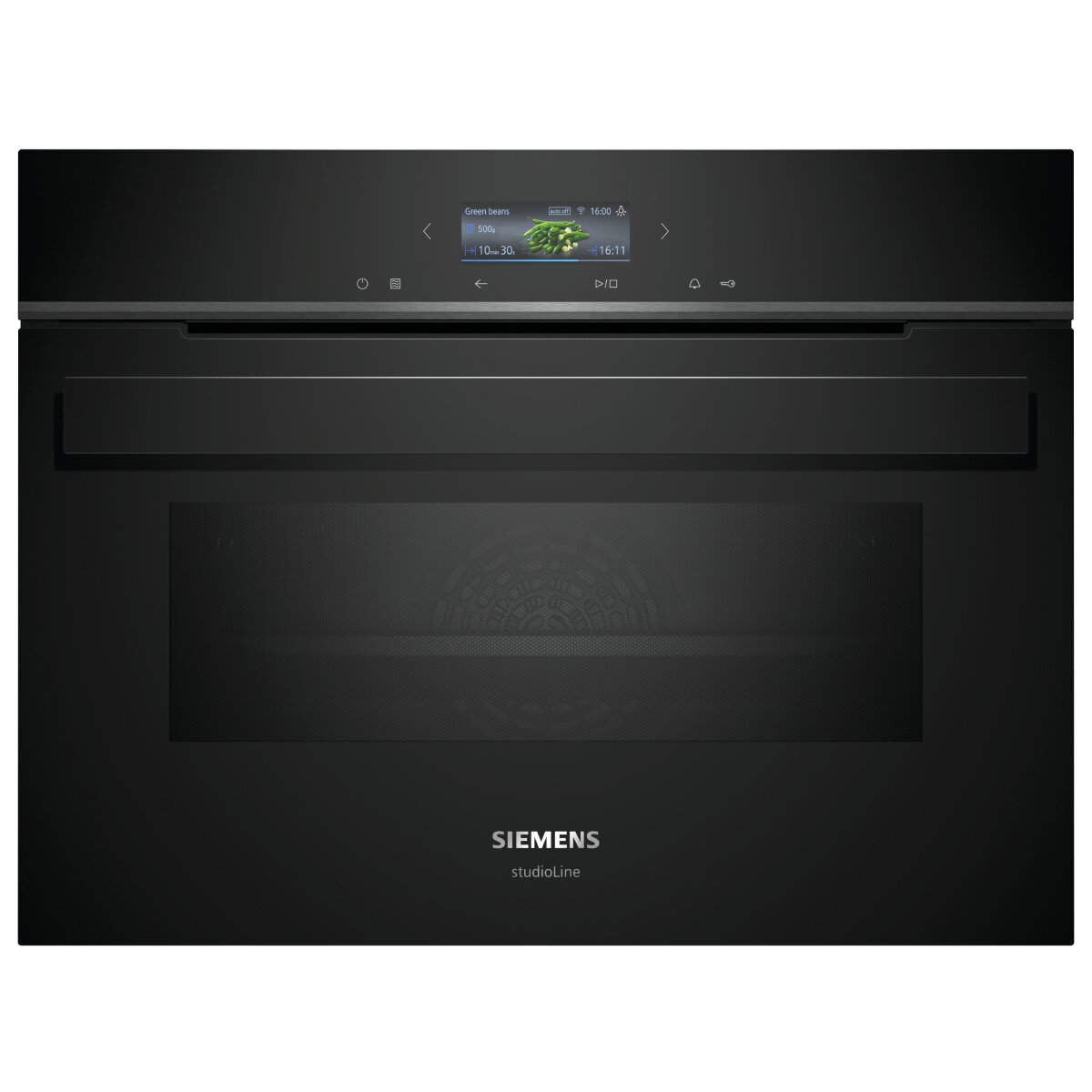 Siemens iQ700 Built In Compact Oven with Microwave Function Black CM924G1B1B Winning Appliances