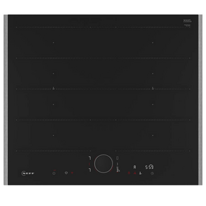 NEFF 60cm N 90 Flex Induction Cooktop with Flex Design Metallic Silver T66YYY4C0H-MS
