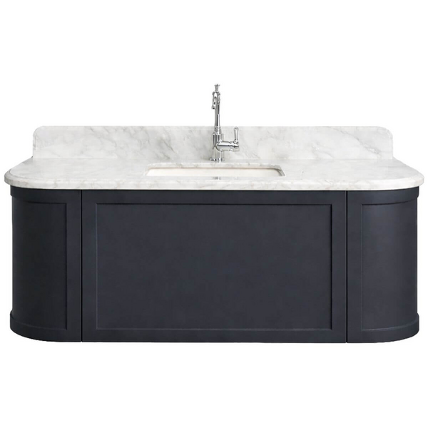 Turner Hastings Evara 120x53 Wall Hung Vanity with Real Marble Top and Ceramic Undercounter Basin Aegean Blue NTH EV122-AB-NTH