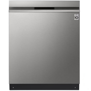 LG 60cm Dishwasher UnderBench Hidden Control with Steam-Platinum Steel