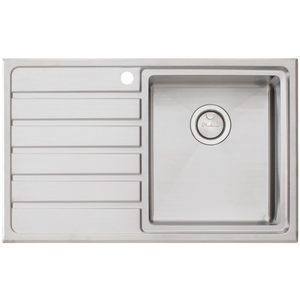 Oliveri Apollo Single Bowl Left Hand Drainer Sink