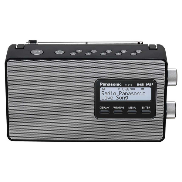 Panasonic FM and DAB+ Digital Radio Black RF-D10GN-K
