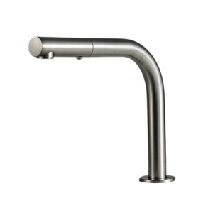 Rogerseller Tonic Square Sink Outlet with Pull Out Spray - Brushed Nickel