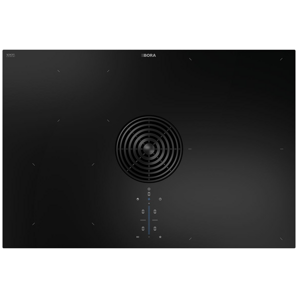 Bora M Pure Series 2 76cm Induction Cooktop with Integrated Extractor Exhaust Air Glossy Black PURMA2