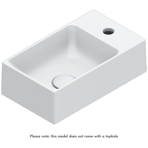Catalano Premium 40x23 Basin Without Taphole Gloss White 0220410001