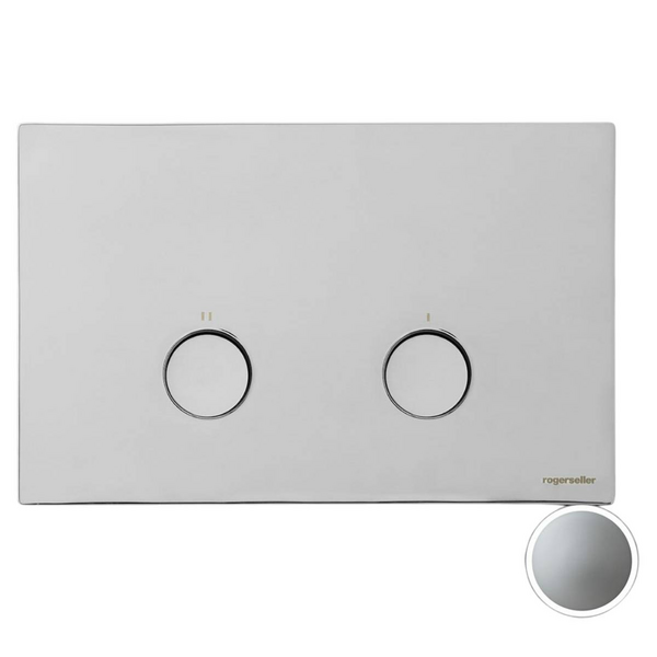 Rogerseller Apollo Pneumatic Button Frontplate Satin Chrome 3232000108 ...