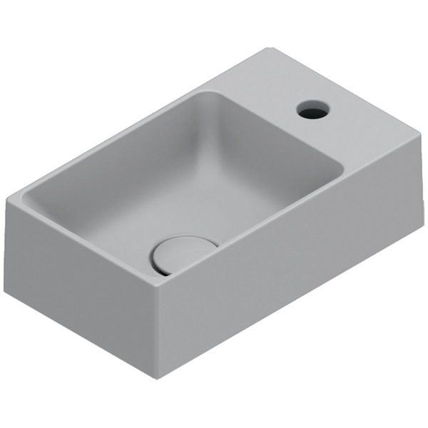 Catalano Premium 40x23 Basin With Taphole Satin Concrete 0220411023