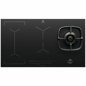 Electrolux 90cm Gas Wok Burner & 4 Zone Induction Cooktop with Hob2Hood