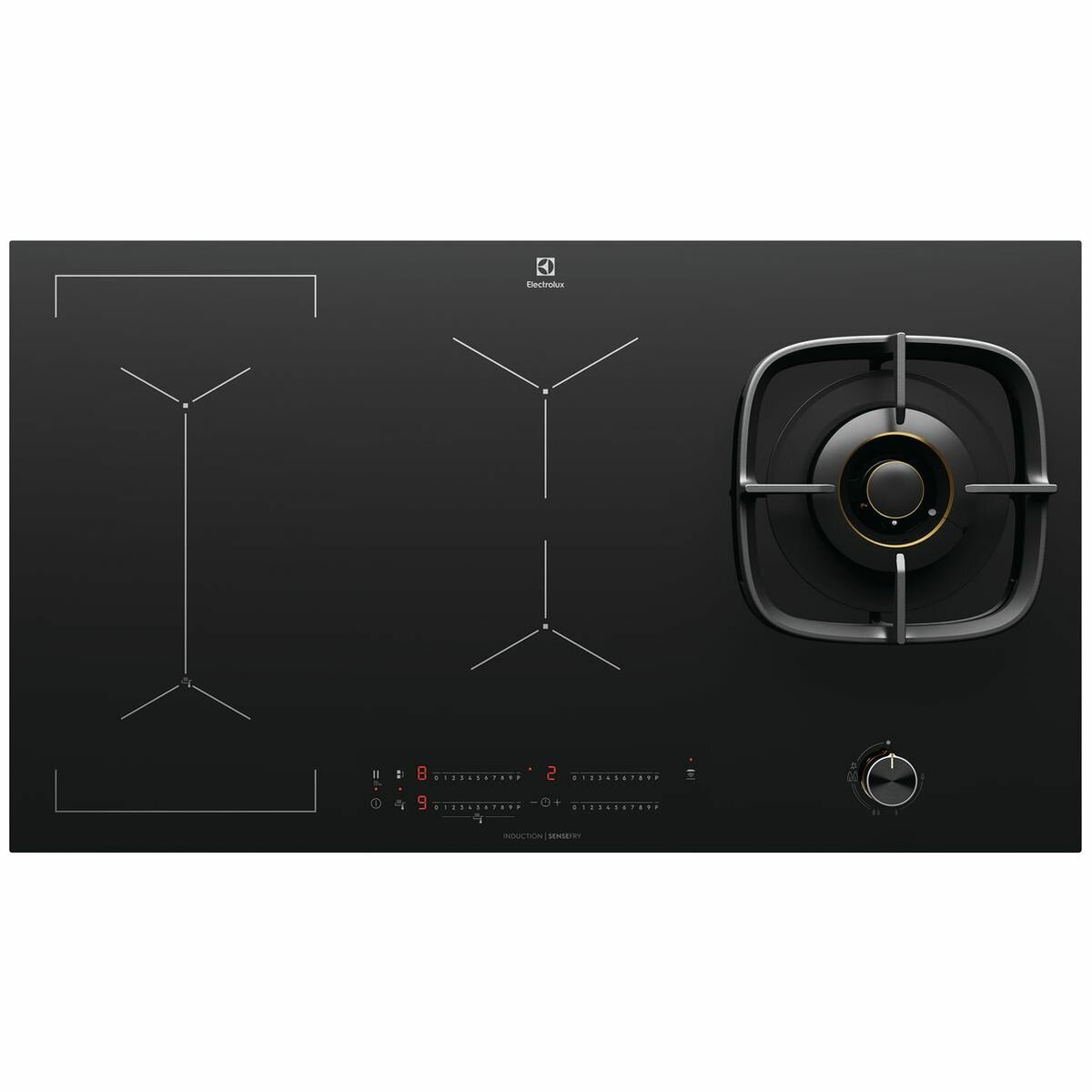 Electrolux 90cm Dual Fuel with Induction Cooktop EHH957BE