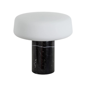 Case Furniture Solid Table Light Small - Nero Marquina Marble STL106AU