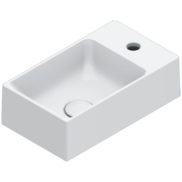 Catalano Premium 40x23 Basin With Taphole Gloss White 0220411001