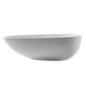Claybrook Eigg 1800 Freestanding Bath with Overflow - Dover White H34003-DW-01-HH