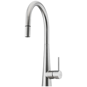 Oliveri Essente 316 Stainless Steel Goose Neck Pull Out Mixer - Stainless Steel SS31625