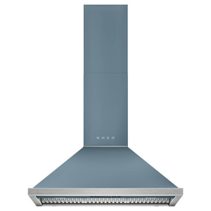 Smeg 90cm Portofino Decorative Wall Rangehood Storm Blue