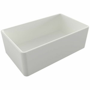 Turner Hastings Novi 75 x 46 Fine Fireclay Single Bowl Butler Sink Matte White
