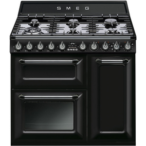 Smeg 90cm Victoria Freestanding Cooker with Induction Hob Black TR90IBL2 Winning Appliances