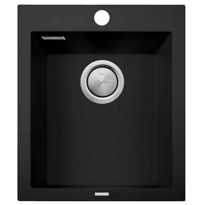 Oliveri Santorini Standard Single Bowl Topmount Sink Matte Black