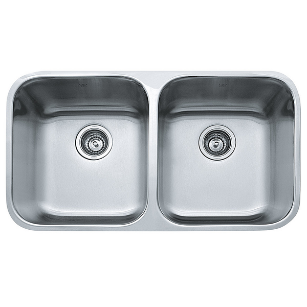 Franke Steel Queen Double Bowl Undermount Sink SQX120D-2