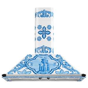 Smeg 90cm Victoria Canopy Rangehood Dolce & Gabbana Divina Cucina KT90DGM