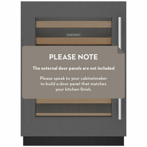 Sub-Zero Designer 42 Bottle Underbench Integrated Wine Cabinet Left Hinge