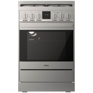 Haier 60cm 500 Series Dual Fuel Freestanding Cooker Stainless Steel
