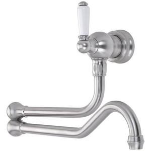 Shaws by Perrin & Rowe Wall Mounted Pot Filler Pewter