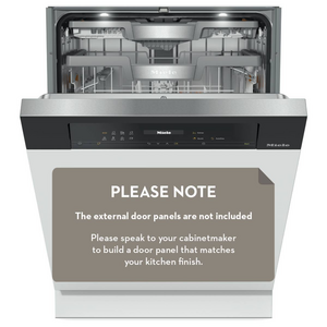 Miele Semi-Integrated XXL Dishwasher with AutoDos - Obsidian Black Fascia G7719SCIXXLOBSW