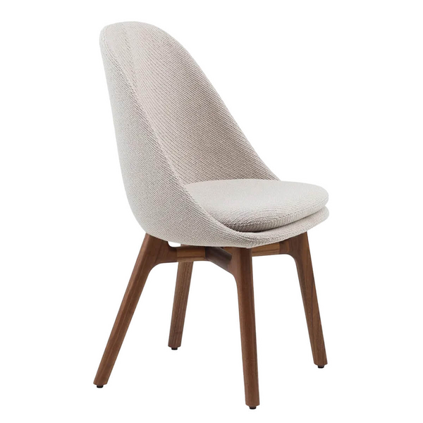 De La Espada Solo Dining Chair - Danish Oiled Walnut and Coda 232 Upholstery 750DOWCODA232