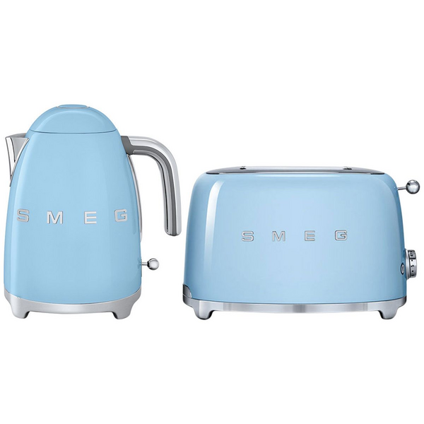 Smeg pastel green kettle and toaster top