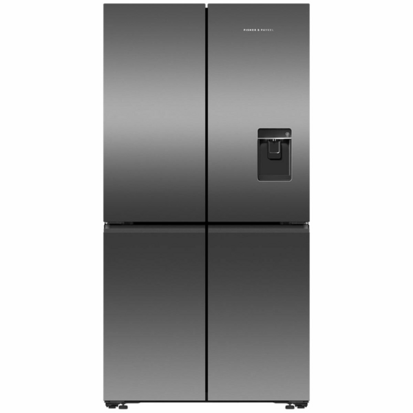 Fisher and paykel deals black glass fridge