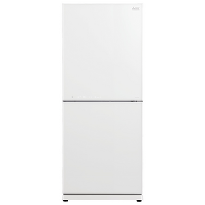 Mitsubishi Electric 421L Bottom Mount Refrigerator Glacier White Glass