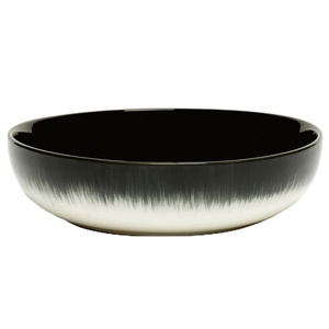 Serax De 15.5cm High Plate Set Of 2 Off White and Black Variation B - B4019337