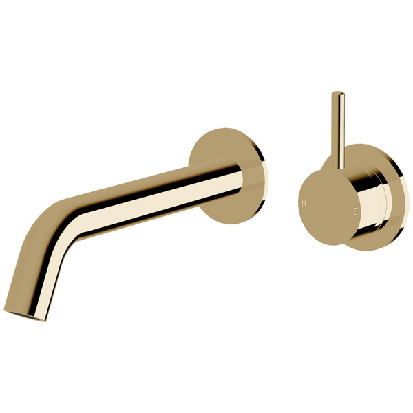 Sussex Taps Virgo Wall Basin or Bath Mixer Outlet System 200mm LUXPVD Pure Gold VGWBBMOS20001-59
