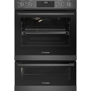 Westinghouse 60cm Multi-Function Double Oven Dark Stainless Steel