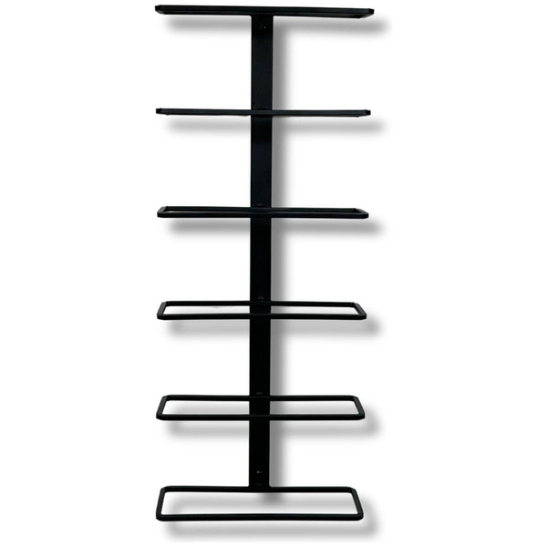 KingsBottle 6 Bottle H-Type Wall Mounted Metal Wine Rack WMRH-06B