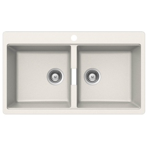 Abey Schock Horizont Double Bowl Sink Polaris