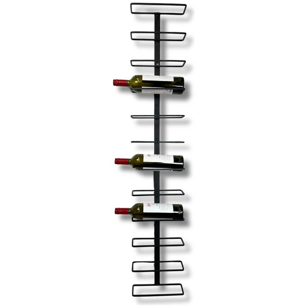KingsBottle 12 Bottle H-Type Wall Mounted Metal Wine Rack WMRH-12B