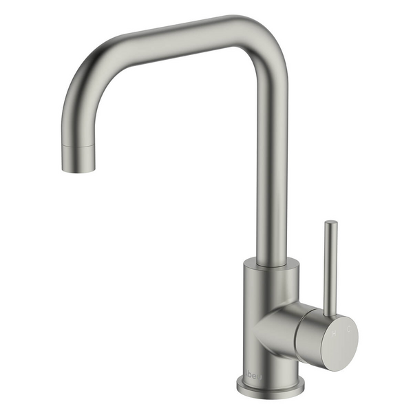 Abey Lucia Lead-Free Square Sidelever Mixer Tap Brushed Nickel 3K3-BN-LF