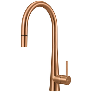 Oliveri Essente 316 Stainless Steel Goose Neck Pull Out Mixer - Copper