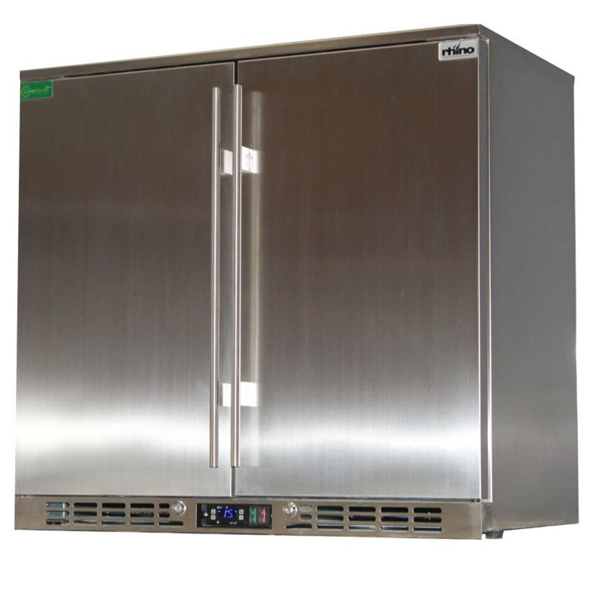 Rhino 208L Two Door Bar Fridge Stainless Steel SG2H SD Winning Appliances