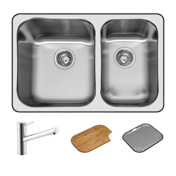 Abey NuQueen 1 and 3/4 Bowl Sink Pack Q180T