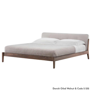De La Espada Capo Bed King Frame - Walnut Upholstery B 782ZKWB