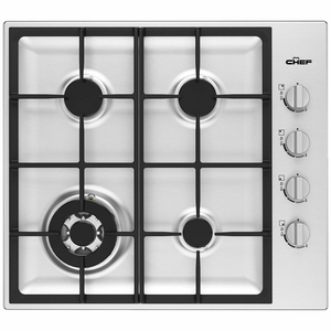 Chef 60cm Natural Gas Stainless Steel Cooktop
