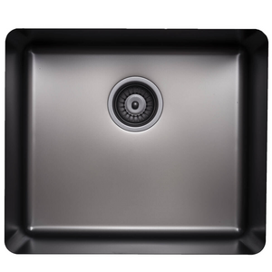 Titan Essentials 500mm Single Bowl Kitchen Sink - Gunmetal