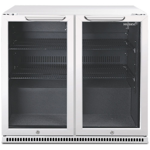 Husky 203L Double Door Home Bar Drinks Chiller White C2HHMBWHAU