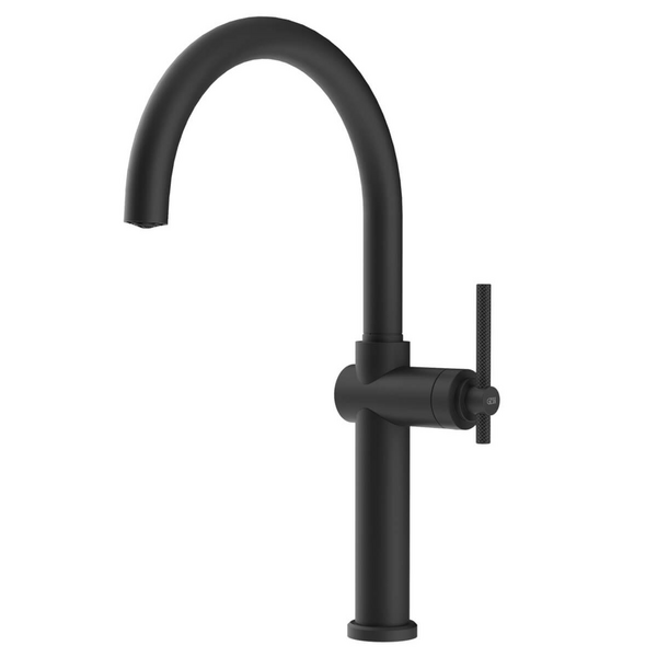Gessi Habito Swivel Kitchen Mixer Tap Matte Black 60670-299